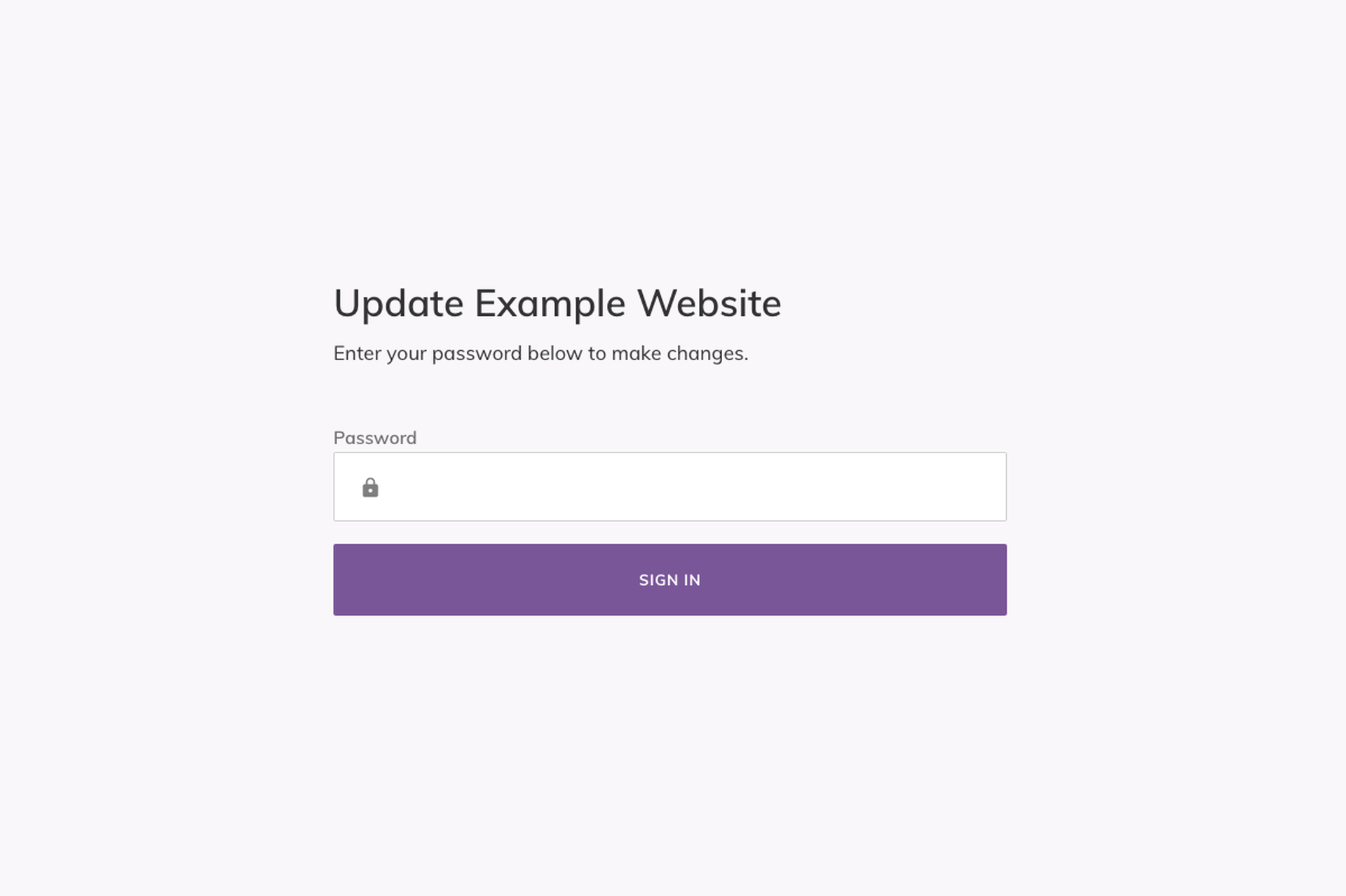 <p>CMS Login Page</p>